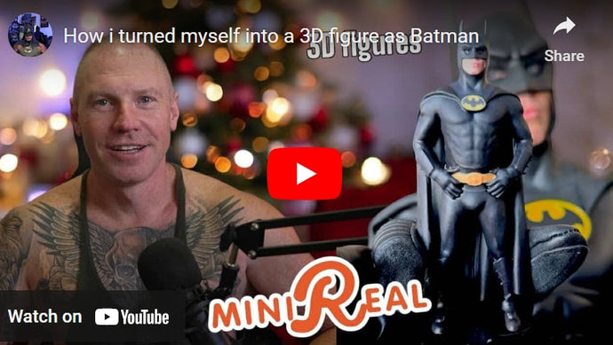 How i turned myself into a 3D figure as Batman