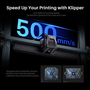 ELEGOO Neptune 4 Plus FDM 3D Printer 500mm/s High-Speed with/ Klipper Firmware