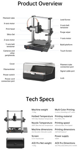 Anycubic Kobra 3 Combo 3D Printer Smart Multicolor Printing 600mm/s High Speed